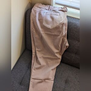 Tan and Slightly Pink JJill Cropped Jeans
